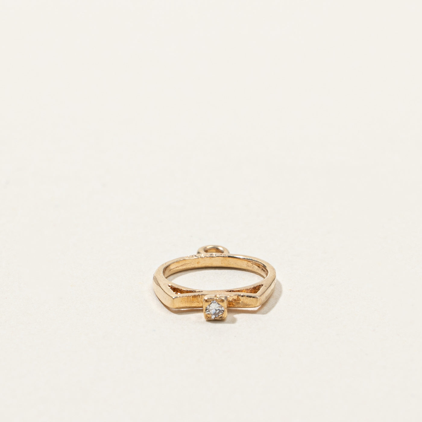 10k Gold Ring Charm