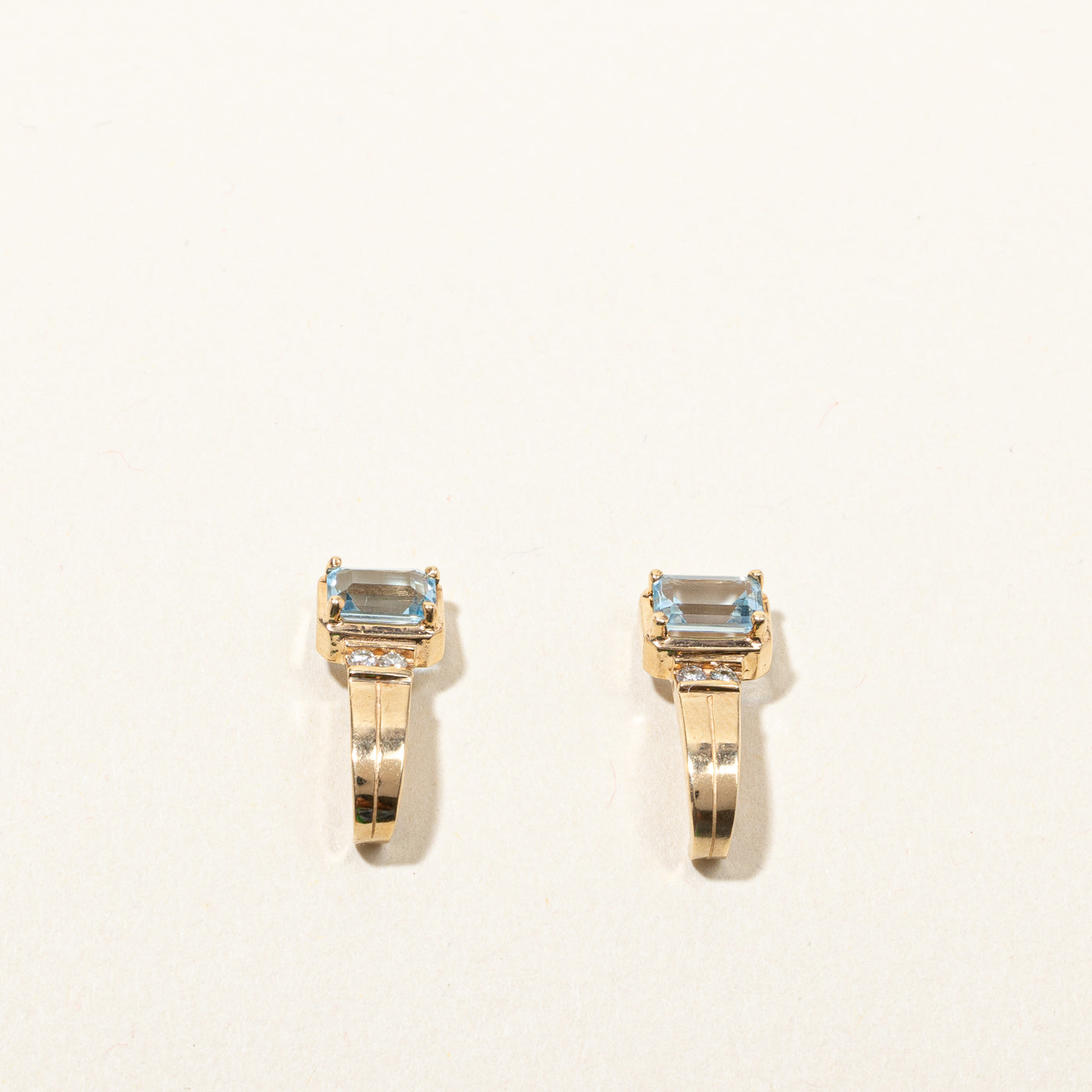 Topaz & Diamond Earrings | 0.36ctw | 0.08ctw |