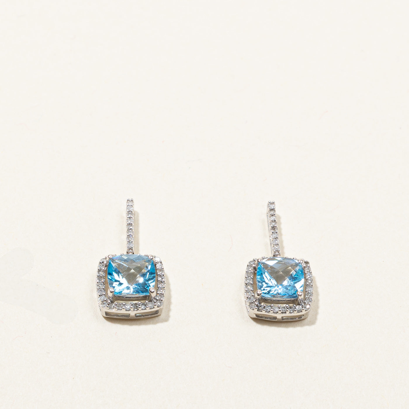 Topaz & Diamond Earrings | 1.60ctw | 0.14ctw |