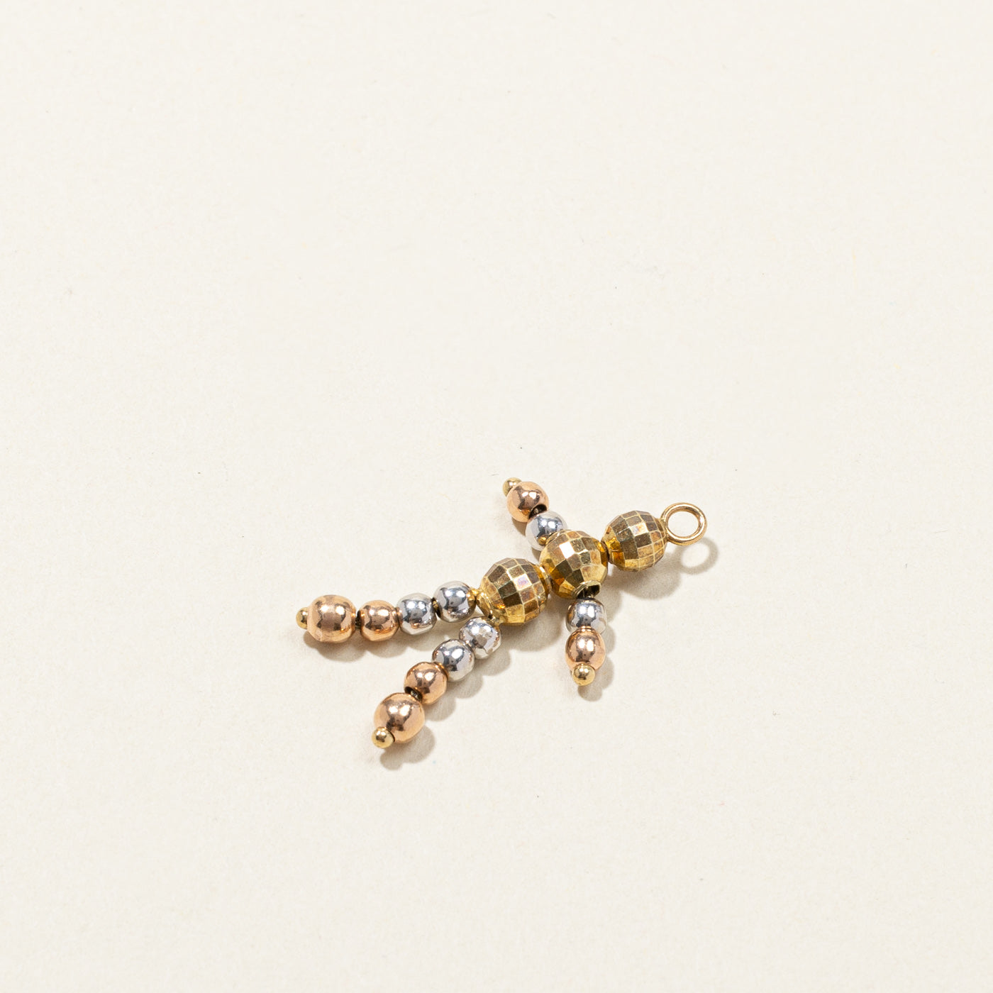 14k Tri Tone Gold Charm