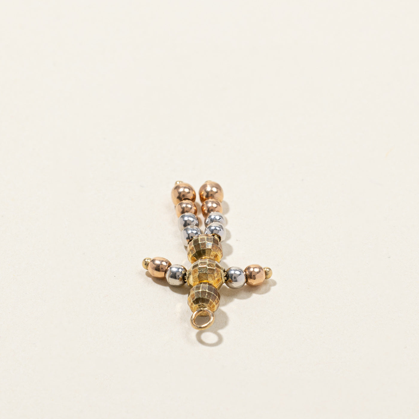 14k Tri Tone Gold Charm
