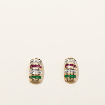 Multi Gemstone Earrings | 0.37ctw |