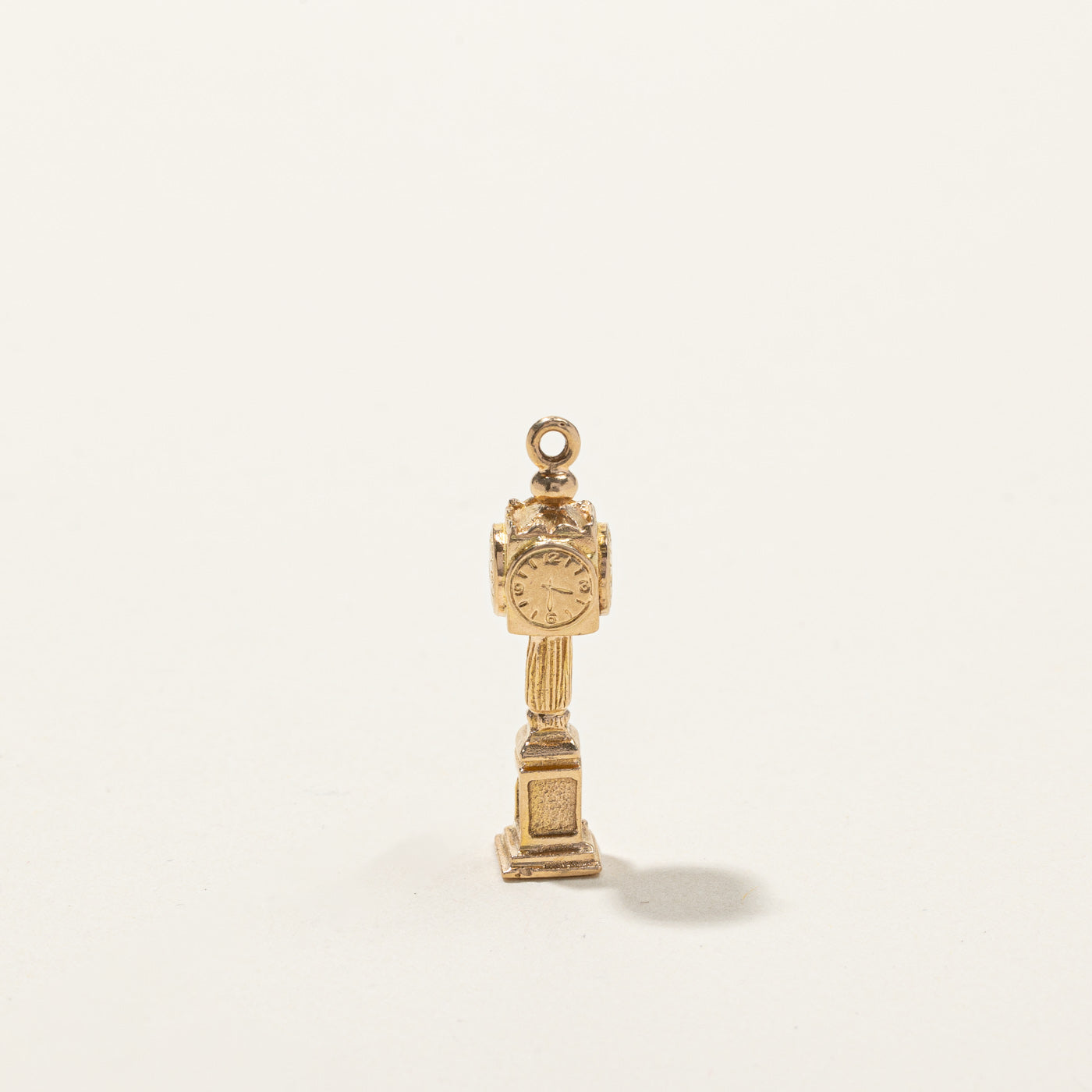 Birks' 10k Gold Tower Clock Charm