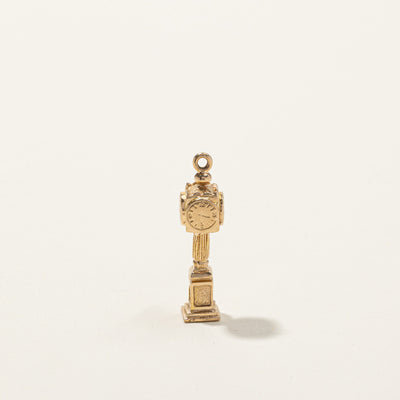 Birks' 10k Gold Tower Clock Charm