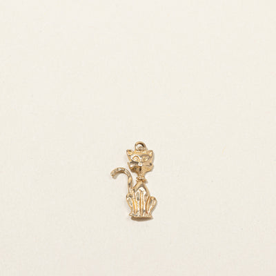 10k Gold Cat Charm