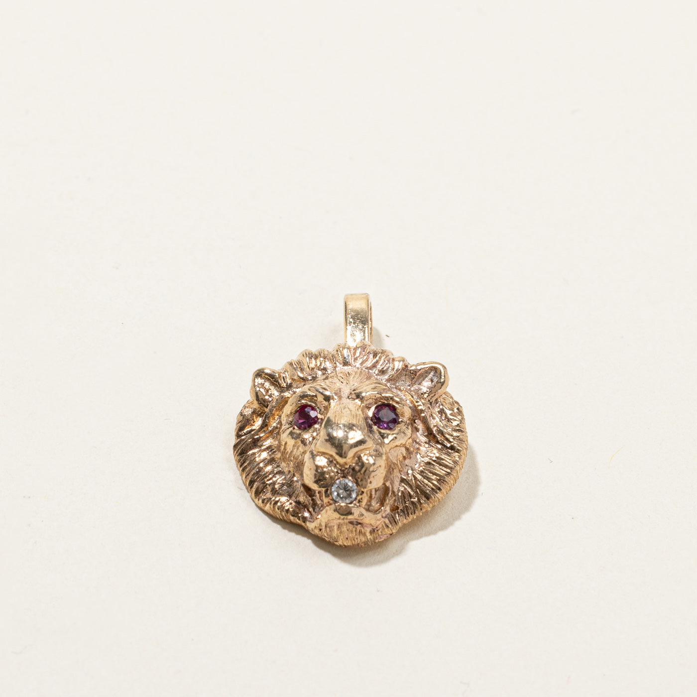 Gemstone Lion Pendant | 0.10ctw |