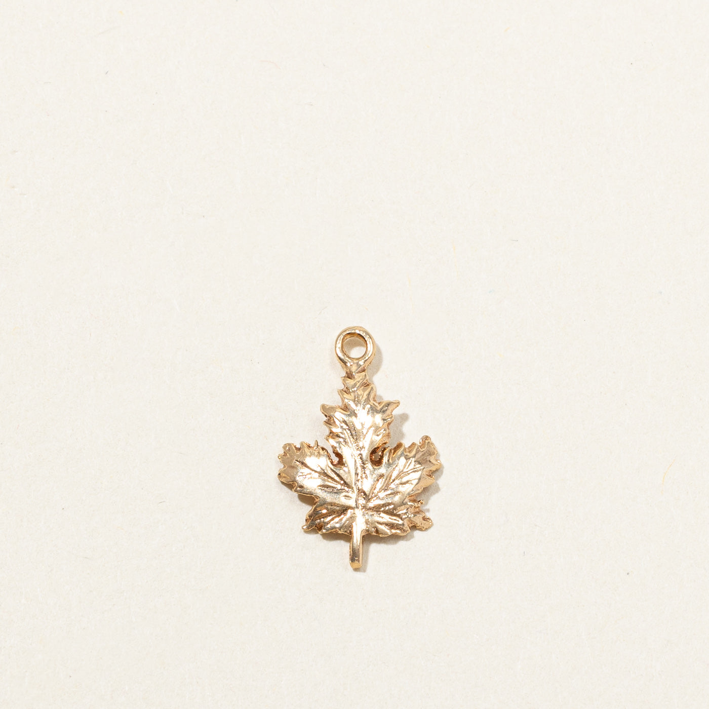 Gold Maple Leaf Charm