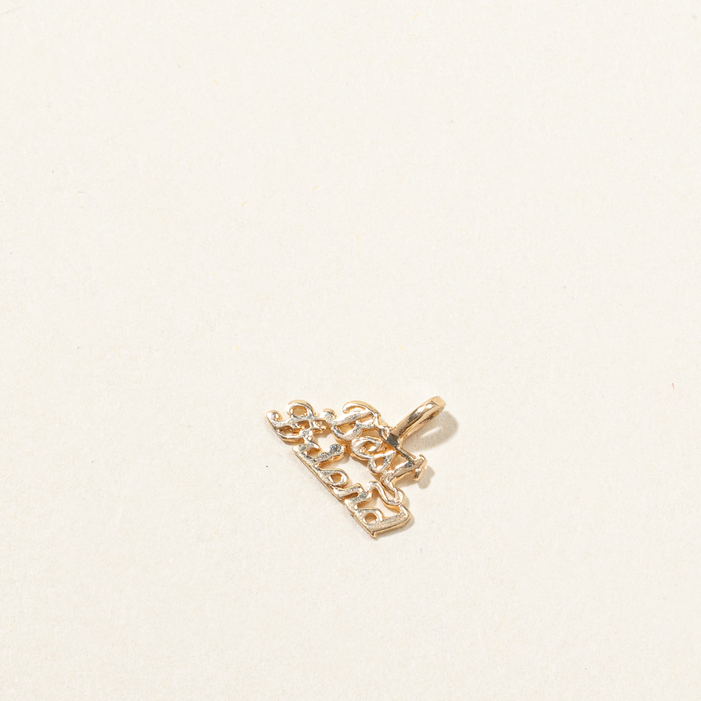 Breloque en or 10 carats pour meilleure amie 