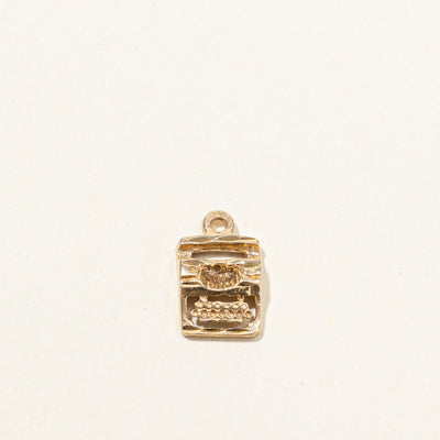 10k Gold Typewriter Charm
