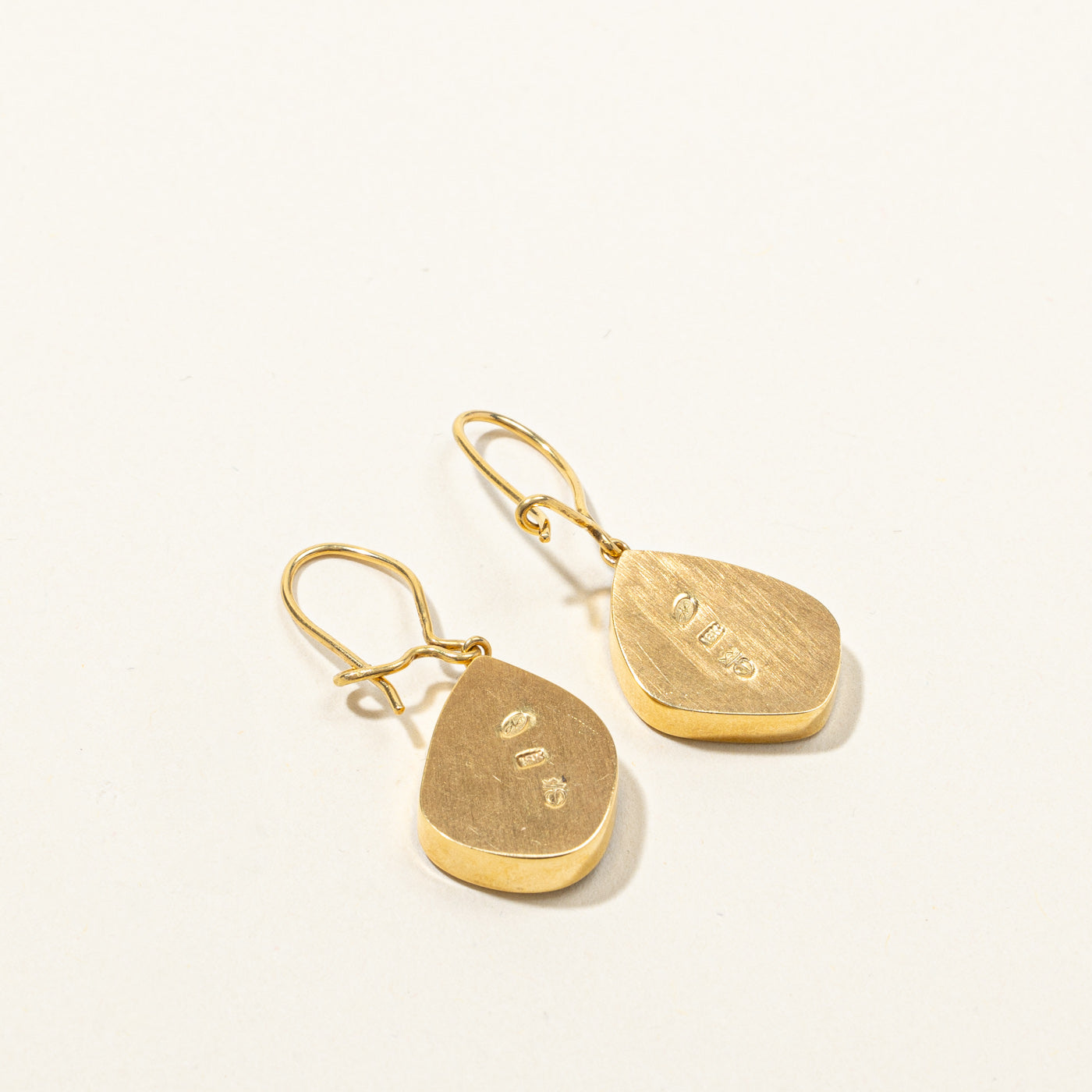 Ammolite Gold Earrings | 5.00ctw |