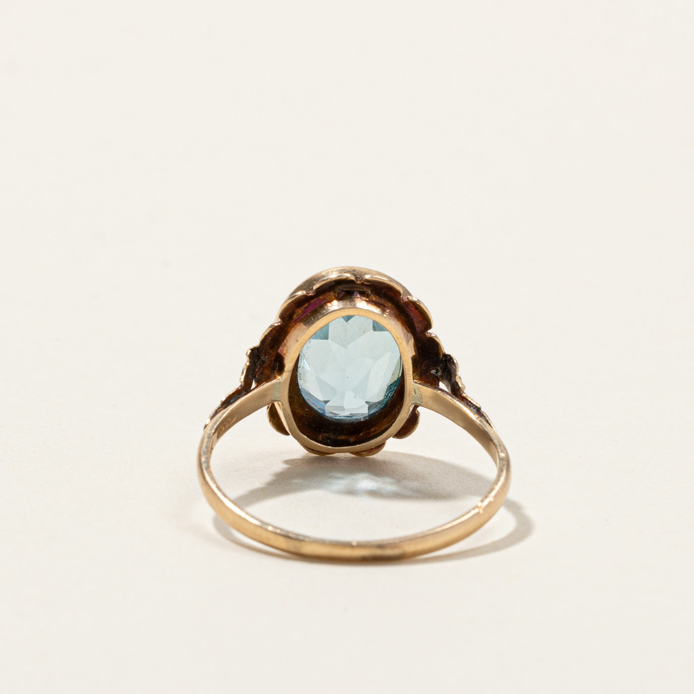 Synthetic Spinel Vintage Ring | 4.70ct | SZ 8 |