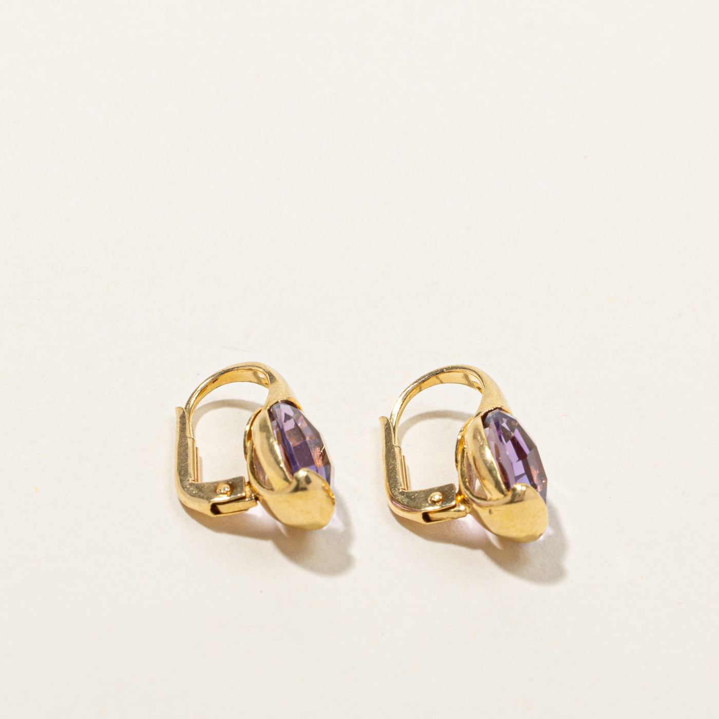 Amethyst Gold Earrings