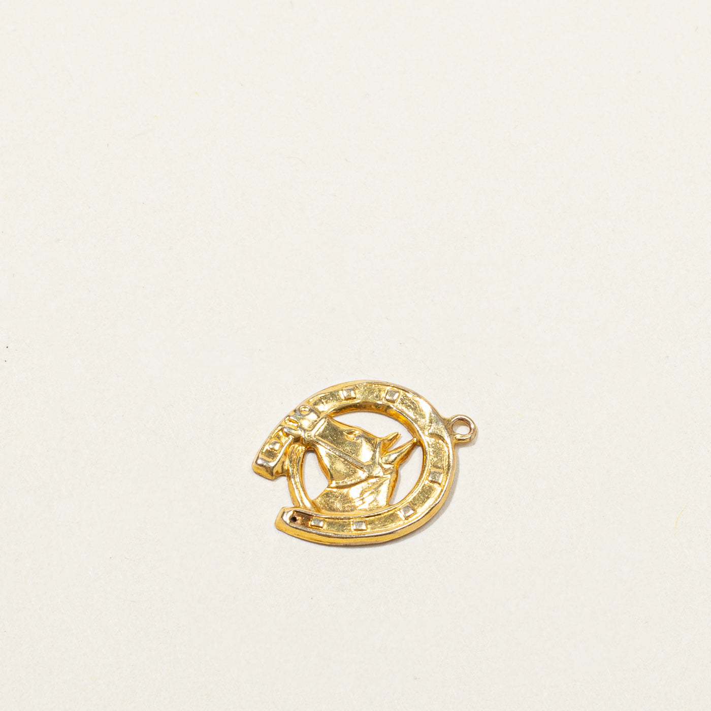 1960 London 9k Horseshoe Gold Charm
