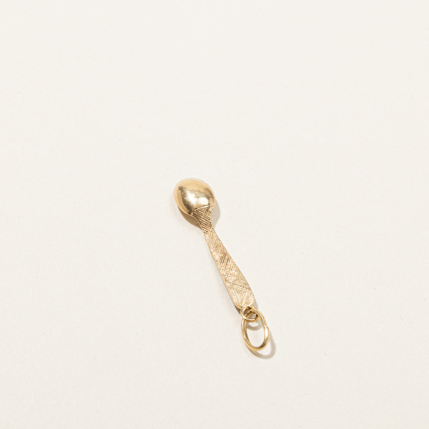 Enameled Gold Spoon Charm