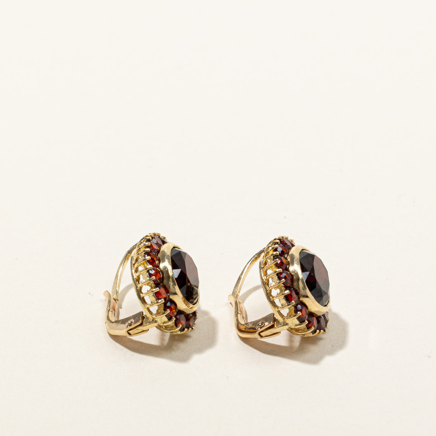 Bezel Set Garnet Earrings | 8.00ctw |