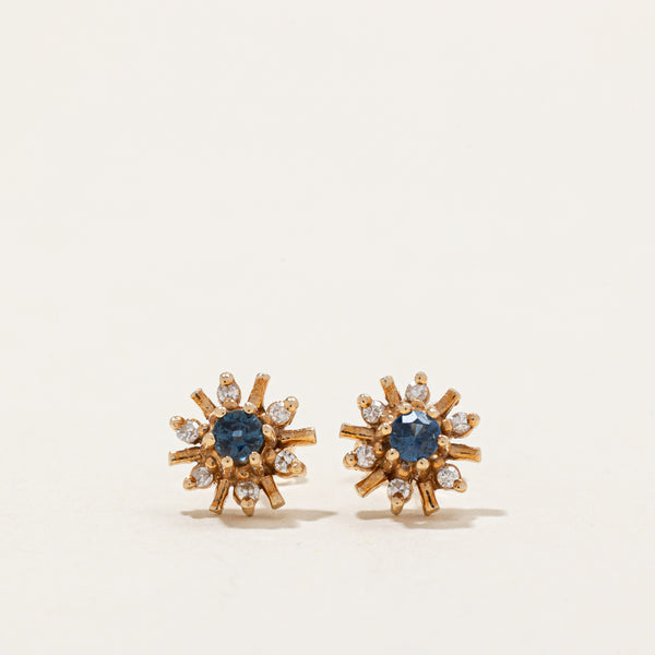 Sapphire & Diamond Earrings | 0.26ctw, 0.10ctw |