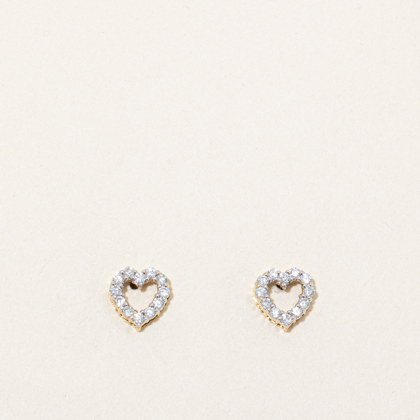 Diamond Heart Earrings | 0.33ctw |