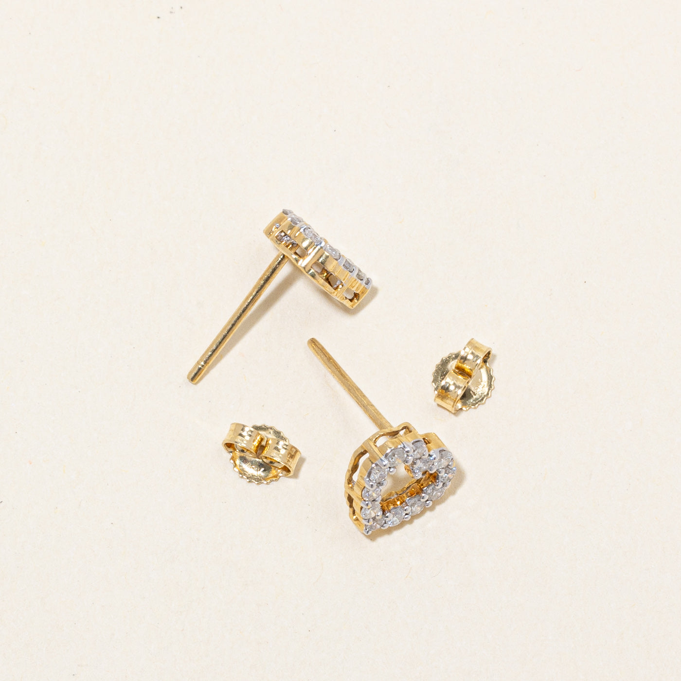 Diamond Heart Earrings | 0.33ctw |