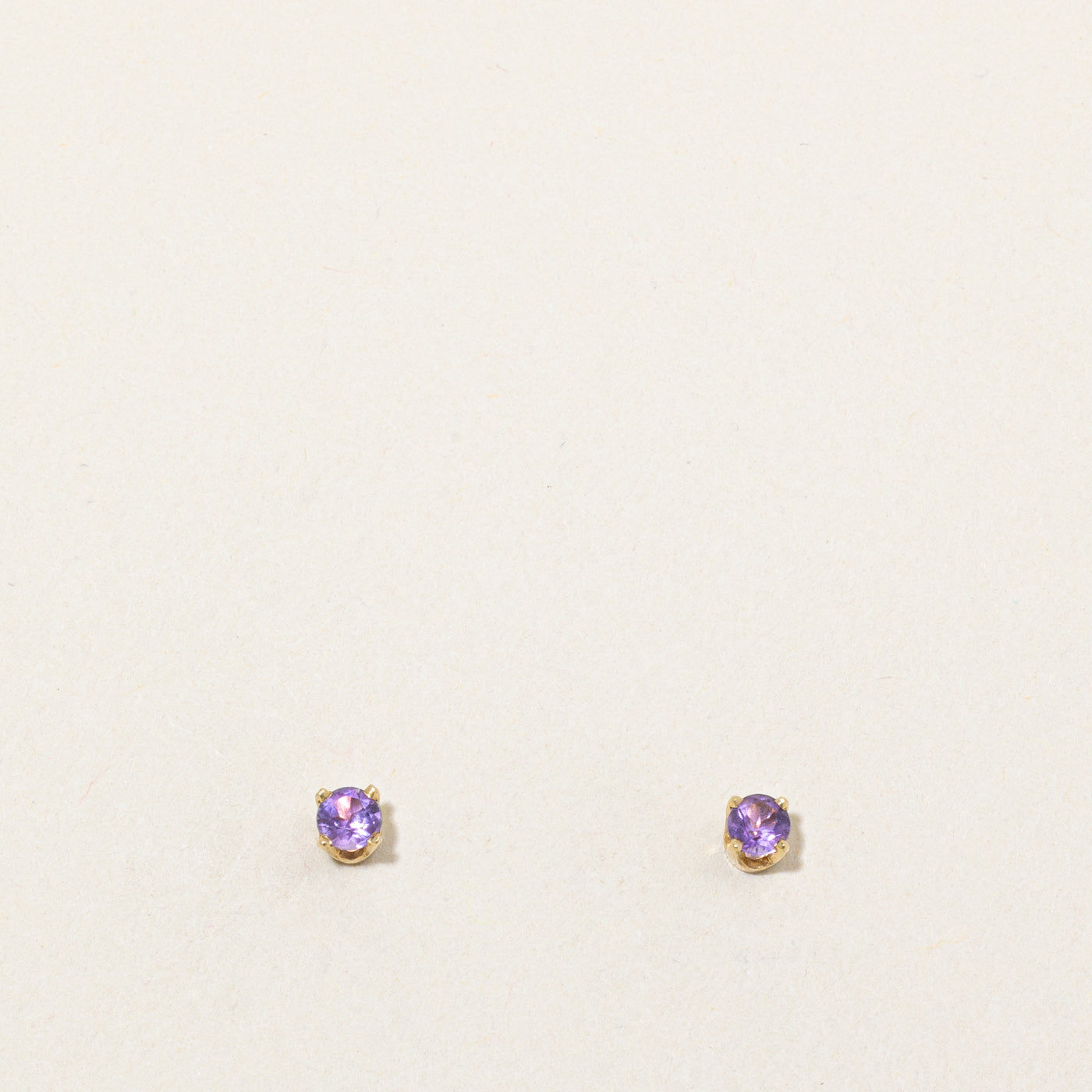 Amethyst Stud Earrings | 0.18ctw |