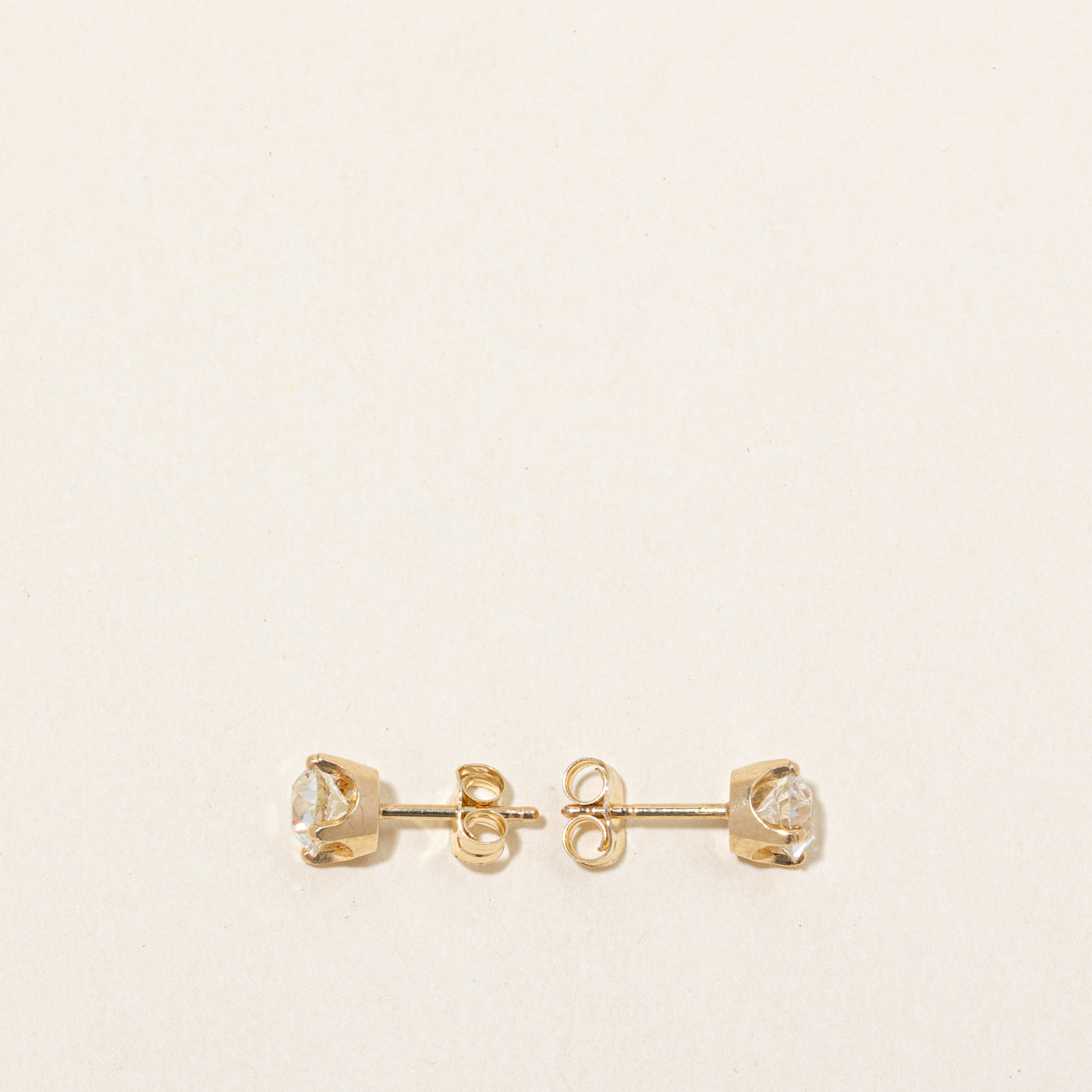 Vintage Old European Cut Diamond Stud Earrings | 1.12ctw SI1 J/K |