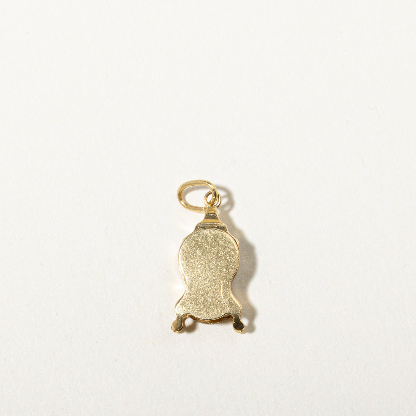 18k Yellow Gold Mantel Clock Charm