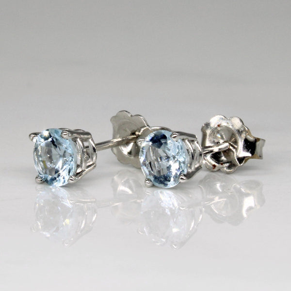 'Effy' Aquamarine 14k White Gold Stud Earrings | 1.00ctw |