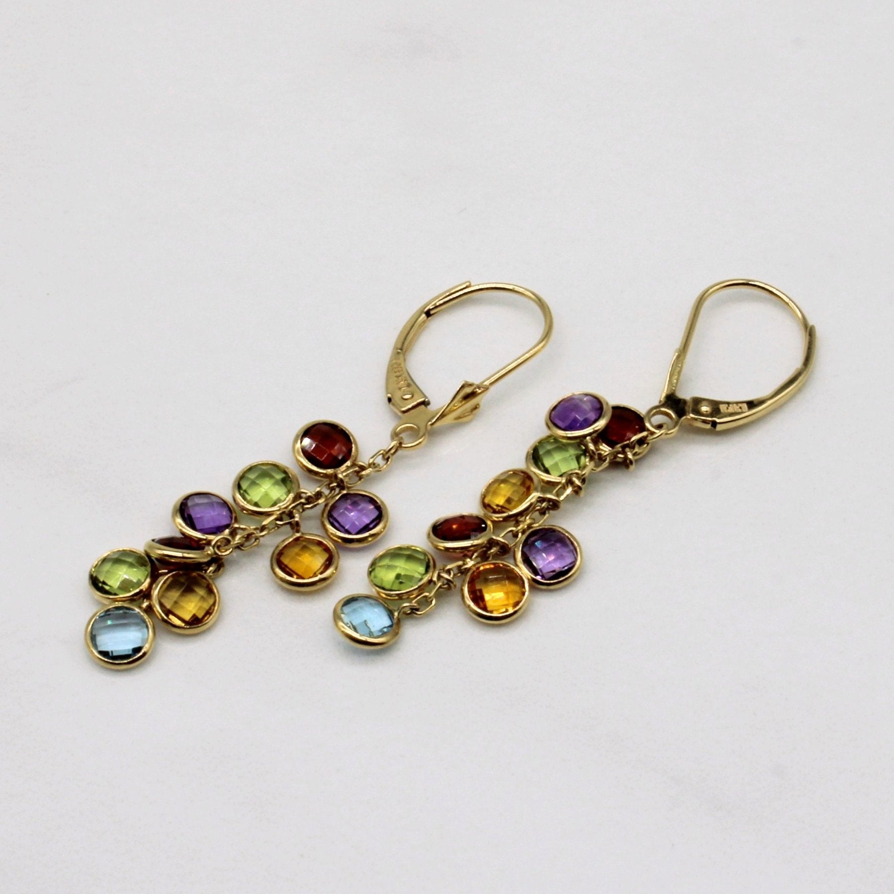 'Effy' Multi Gem Drop Earrings | 4.00ctw | - 100 Ways