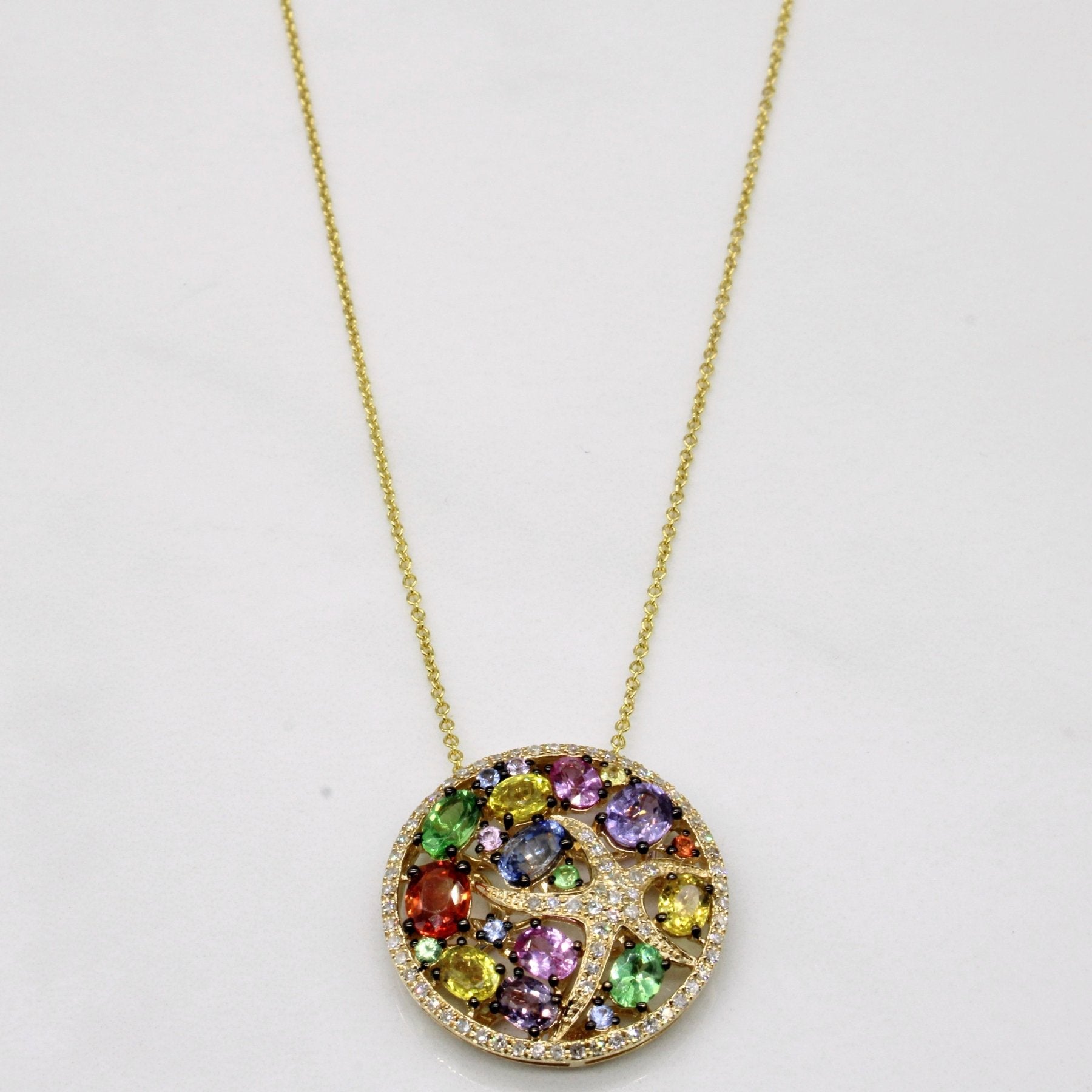 'EFFY' Seaside 14k Yellow Gold Multi Gem Necklace | 2.07ctw | 18' - 100 Ways