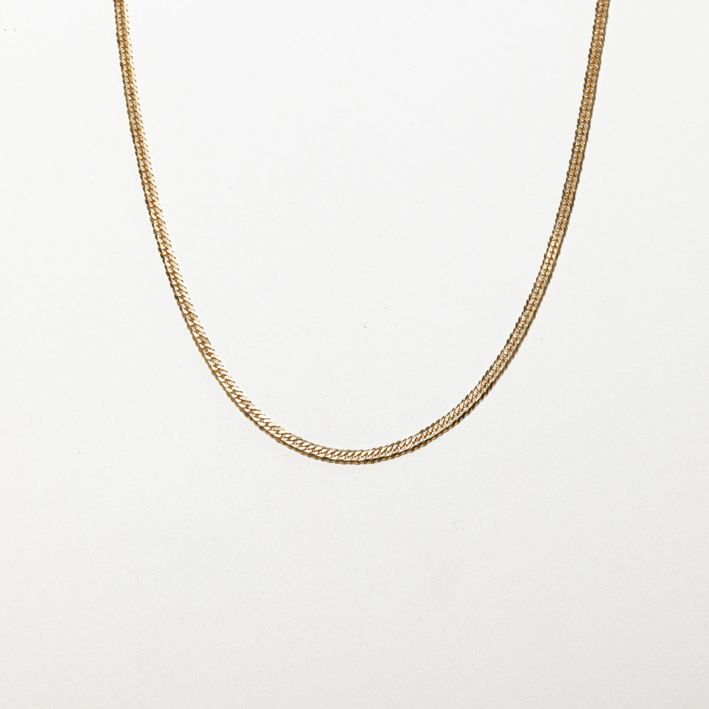 Chaîne à chevrons en or jaune 18 carats | 45,7 cm