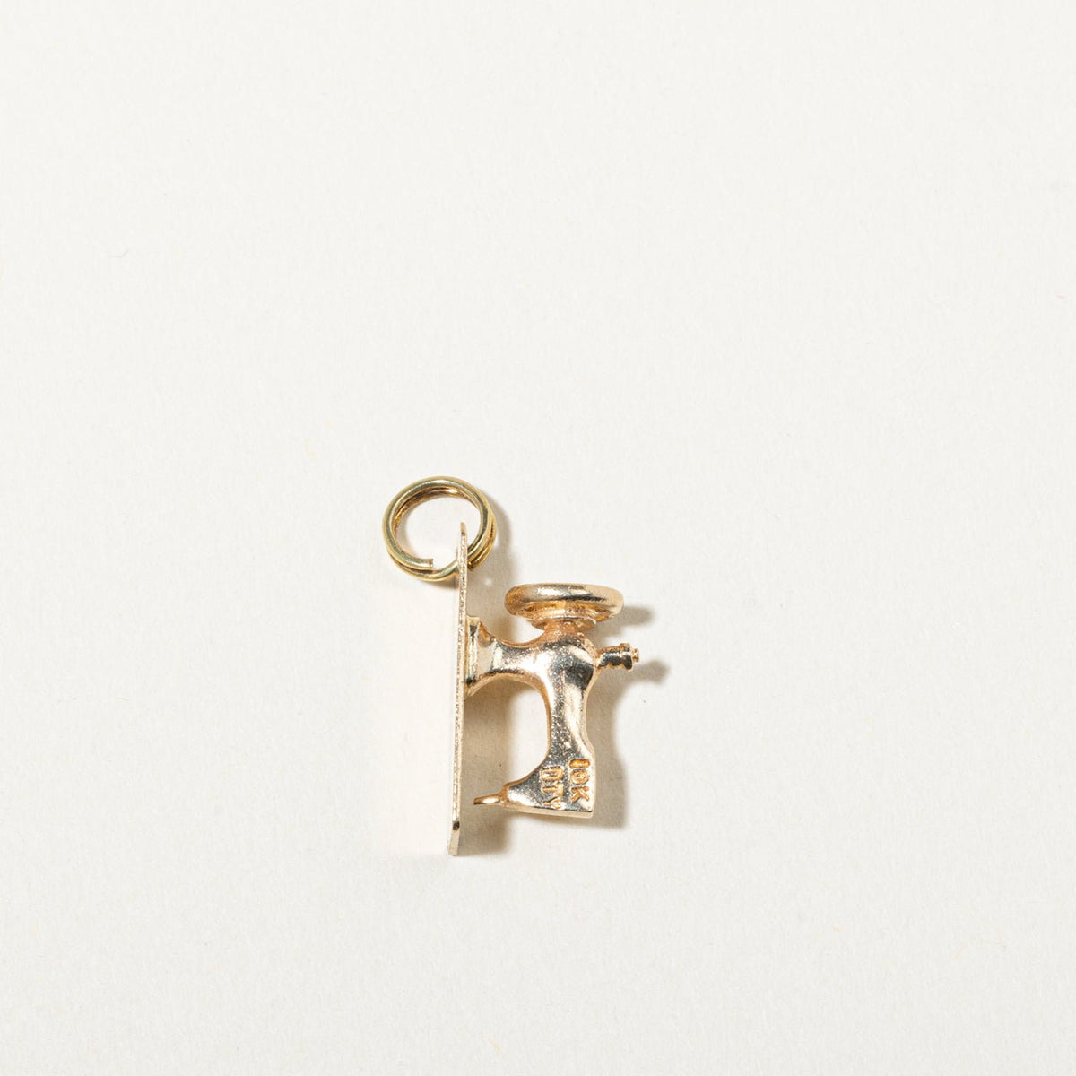 10k Yellow Gold Sewing Machine Charm