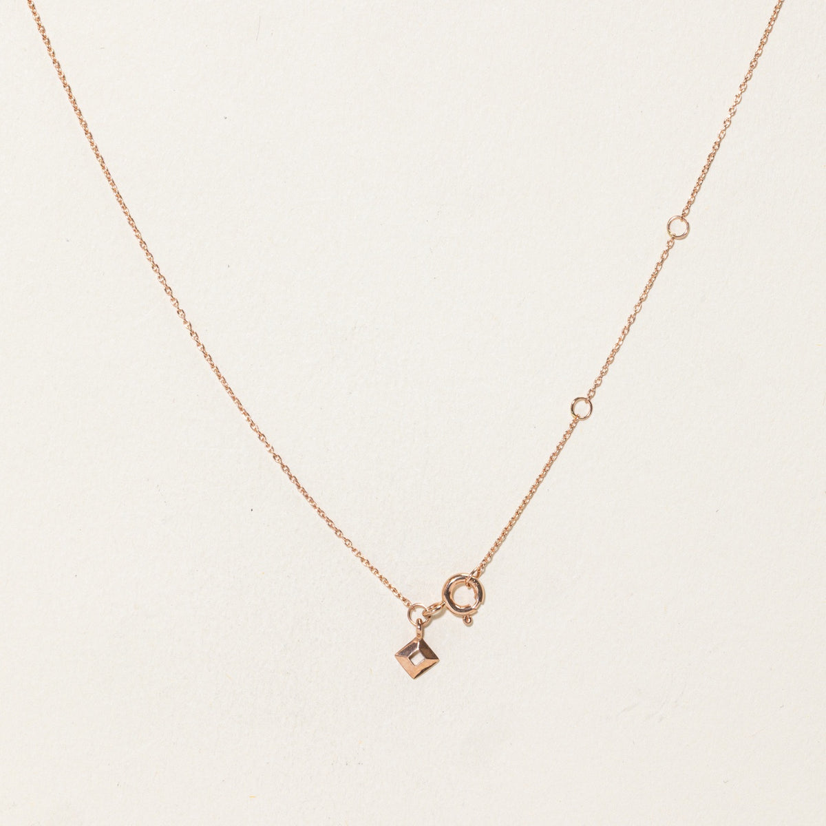 10k Rose Gold Diamond Dragonfly Pendant Necklace | 17"