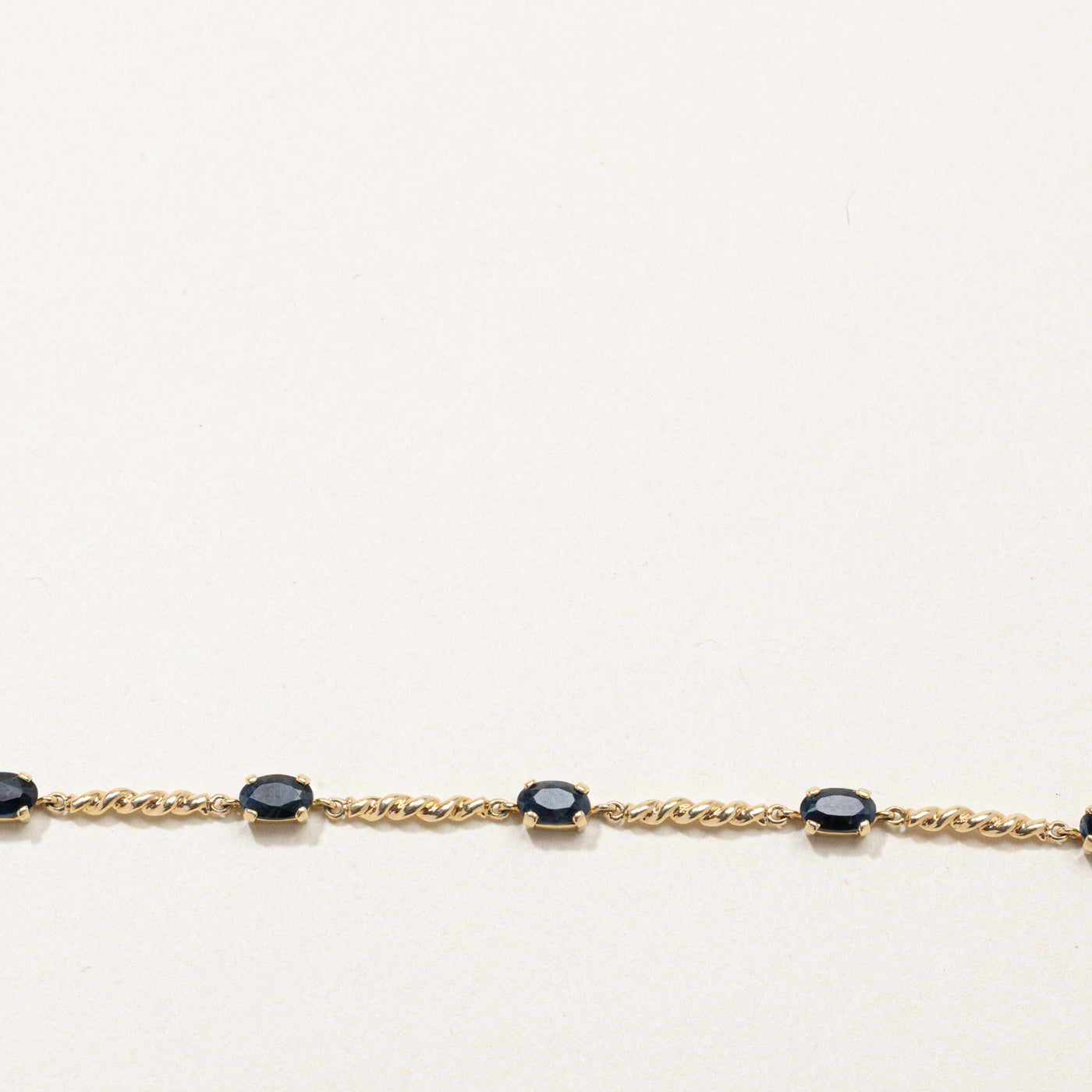 Bracelet en or et saphir | 1,8 ct | 19 cm