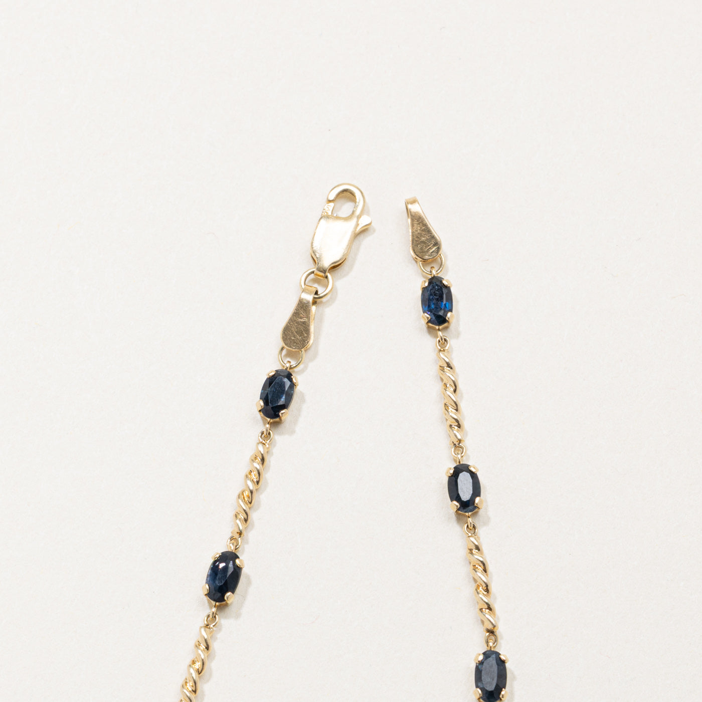 Bracelet en or et saphir | 1,8 ct | 19 cm
