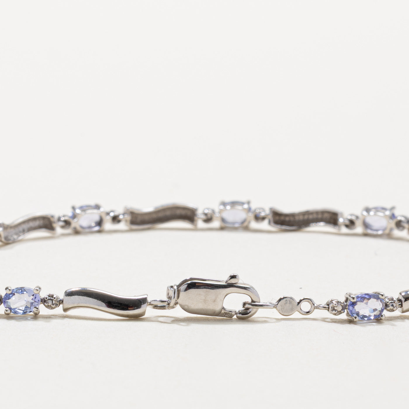 Tanzanite & Diamond Wave Bracelet | 1.00ctw, 0.02ctw | 7"