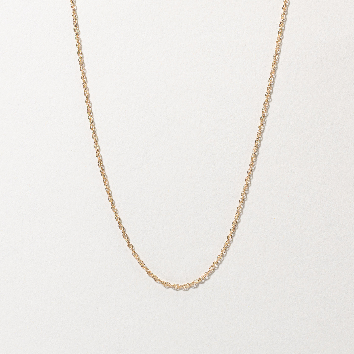 Gold Rope Chain Necklace | 15"
