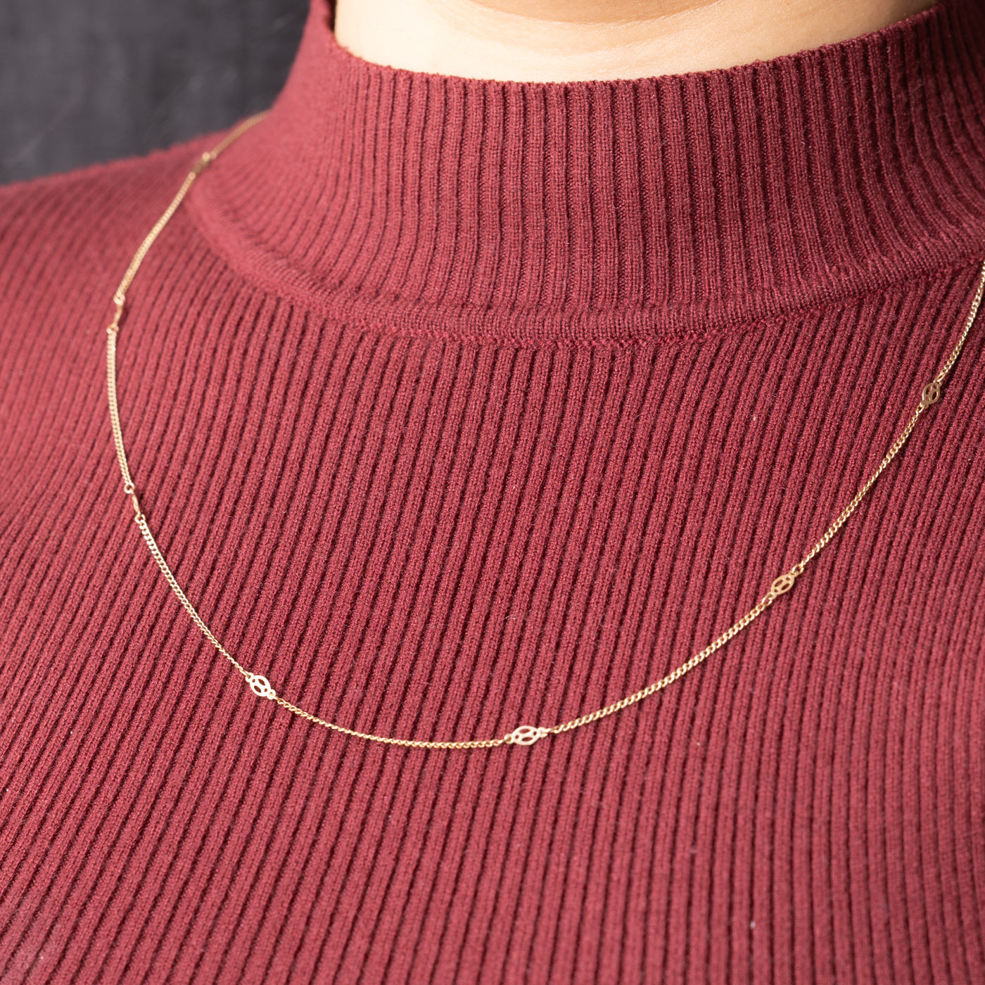Vintage Italian Gold Satellite Chain Necklace | 21"