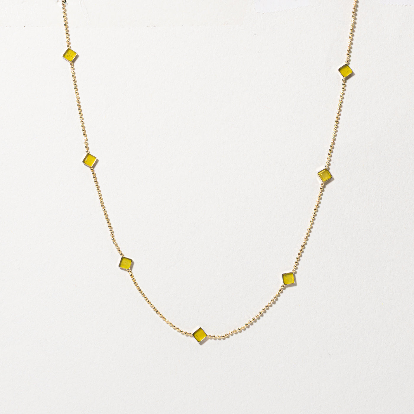 Collier géométrique en verre | 40 cm