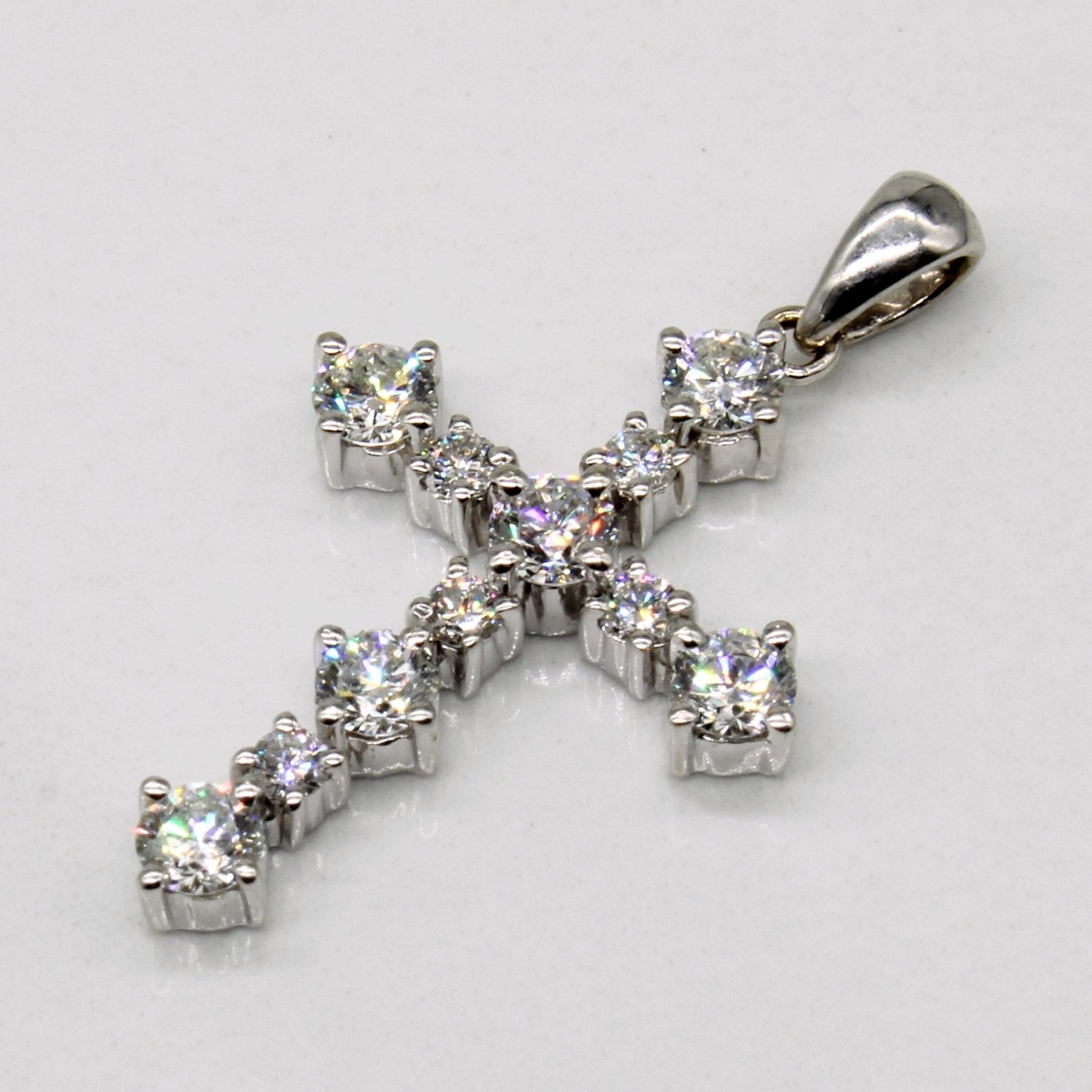 'Jiliaev Jewelry' Diamond Cross Pendant | 0.94ctw | - 100 Ways