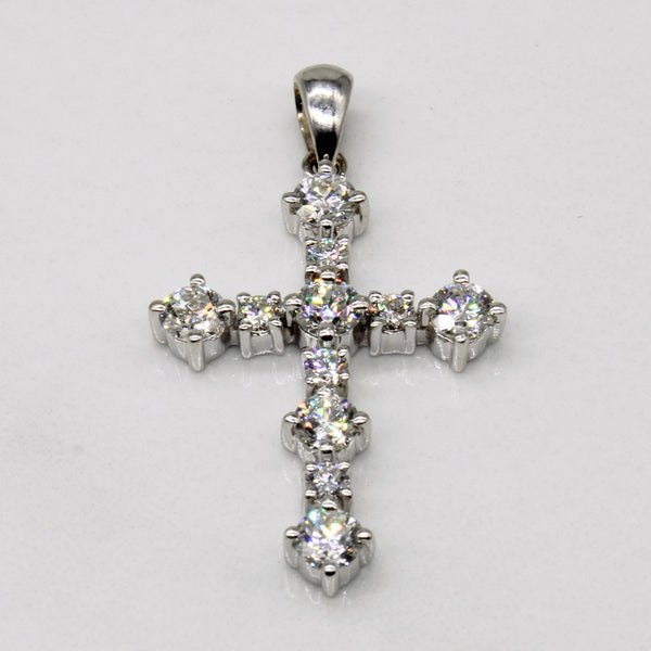 'Jiliaev Jewelry' Diamond Cross Pendant | 0.94ctw |