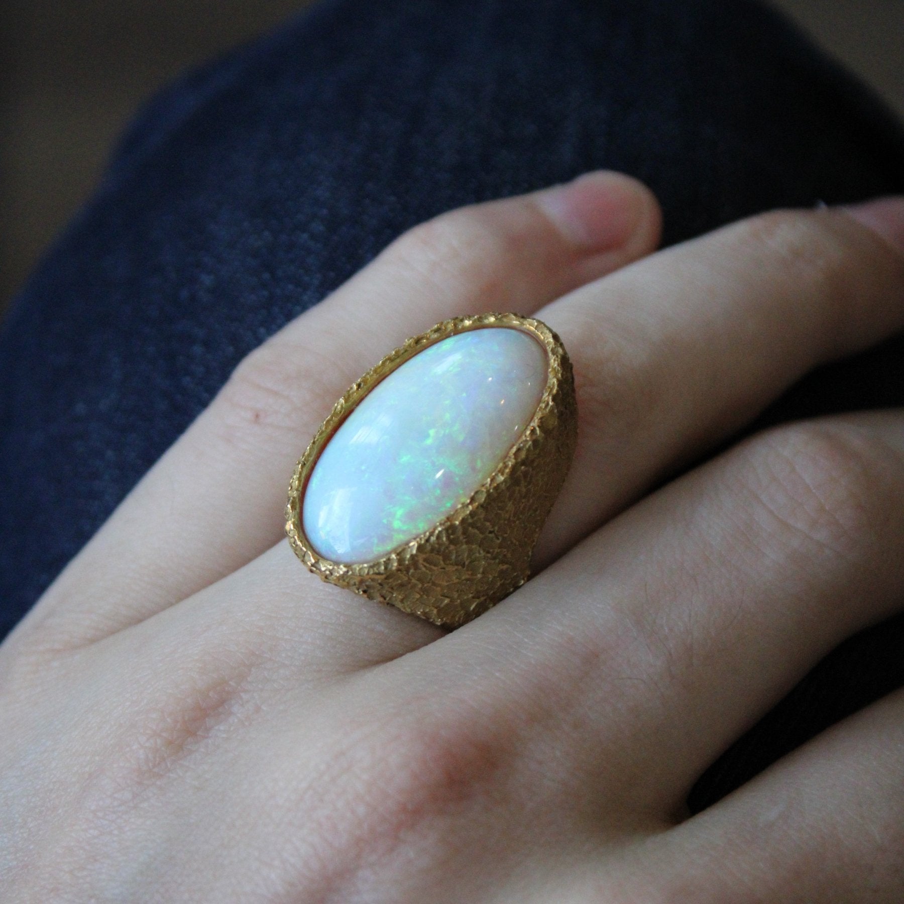 'John Nadas' Opal 18k Cocktail Ring | 14.50ct | SZ 6.75 | - 100 Ways