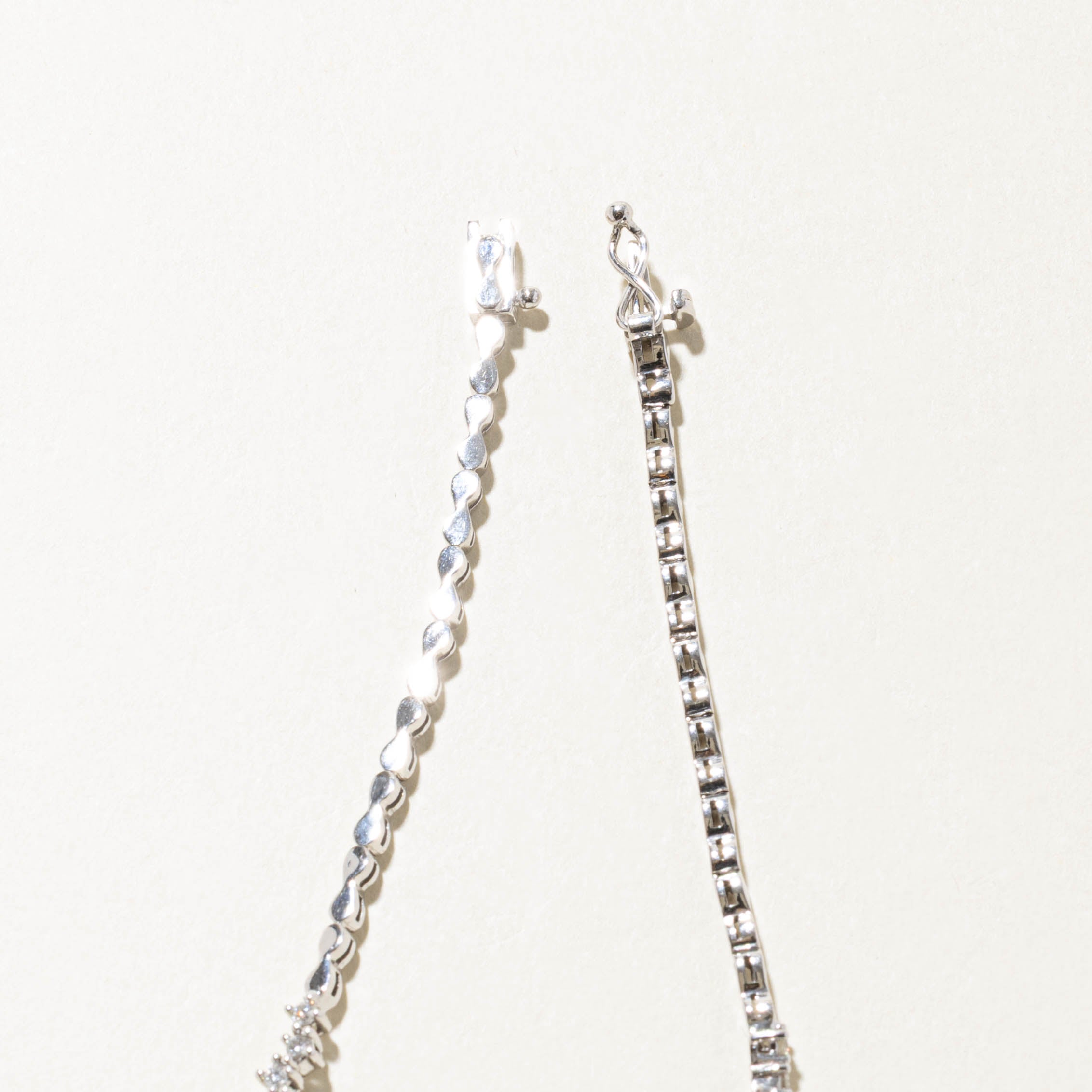 14k Diamond Cluster Geometric Bracelet | 0.90ctw | 7"