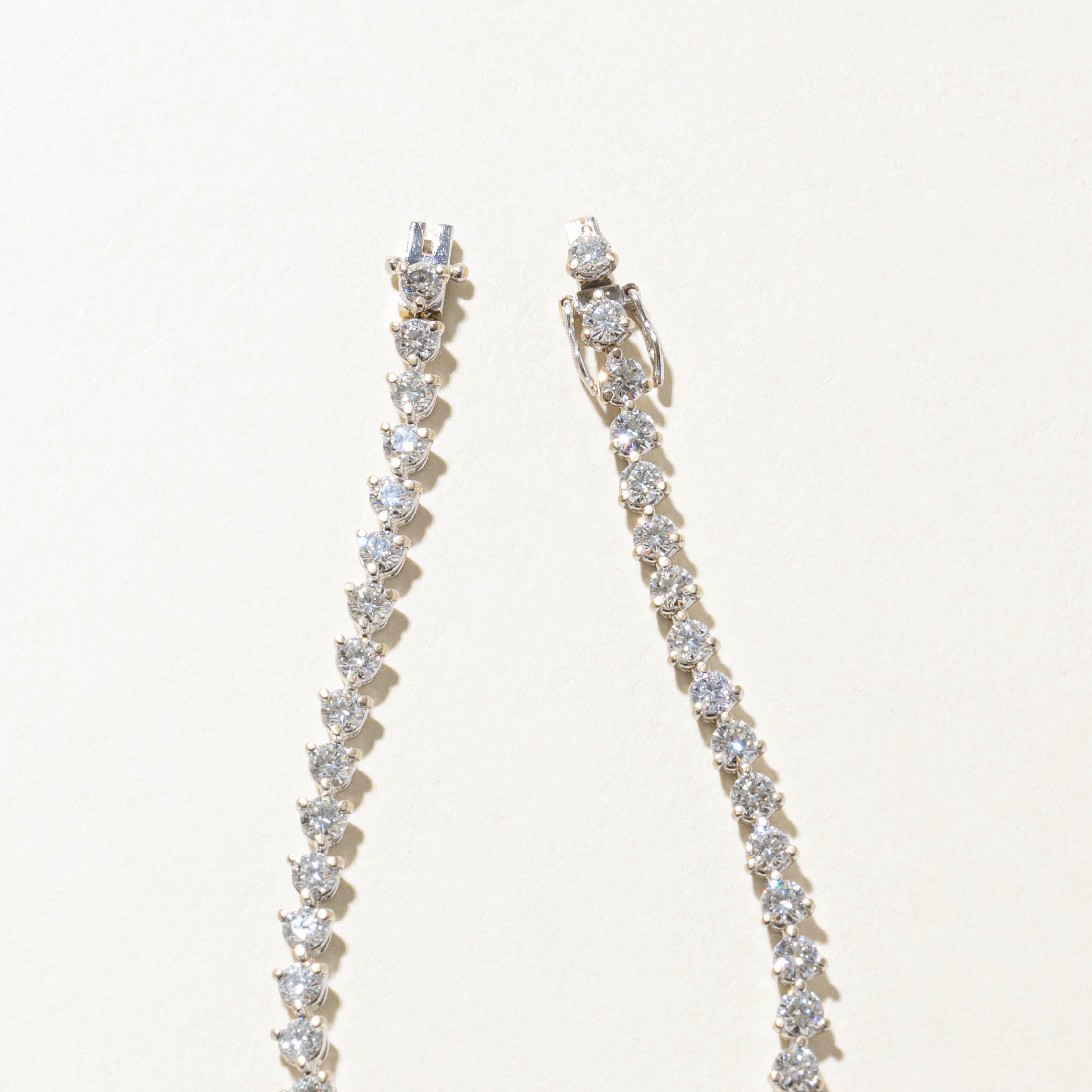 18k Eternity Diamond Tennis Bracelet | 3.87ctw VS2/SI1 G/H | 6.5"