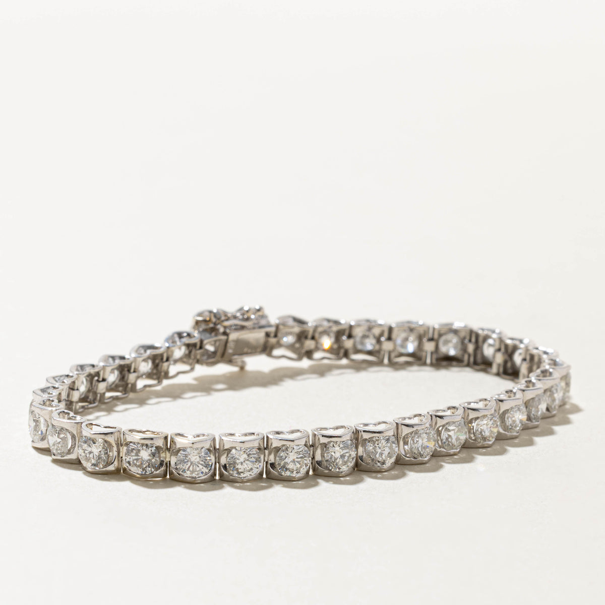 18k Eternity Diamond Tennis Bracelet | 8.00ctw I1/I2 G-I | 7"