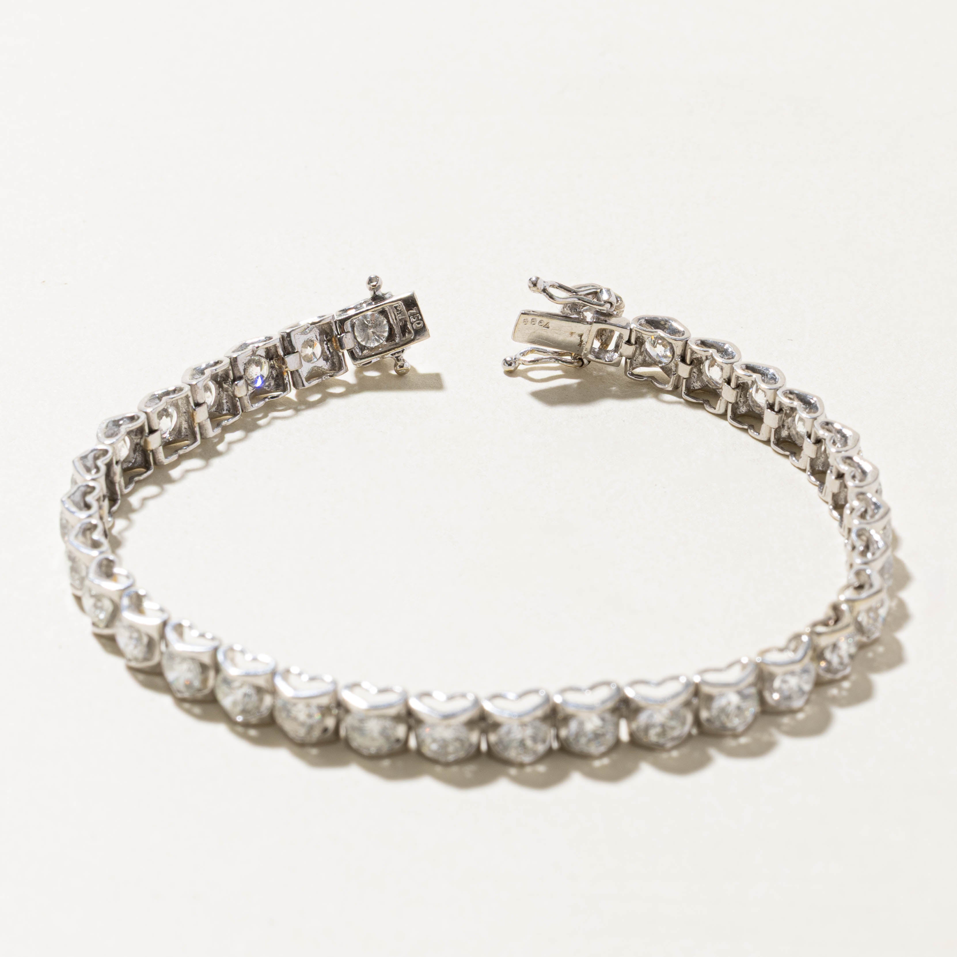 18k Eternity Diamond Tennis Bracelet | 8.00ctw I1/I2 G-I | 7"