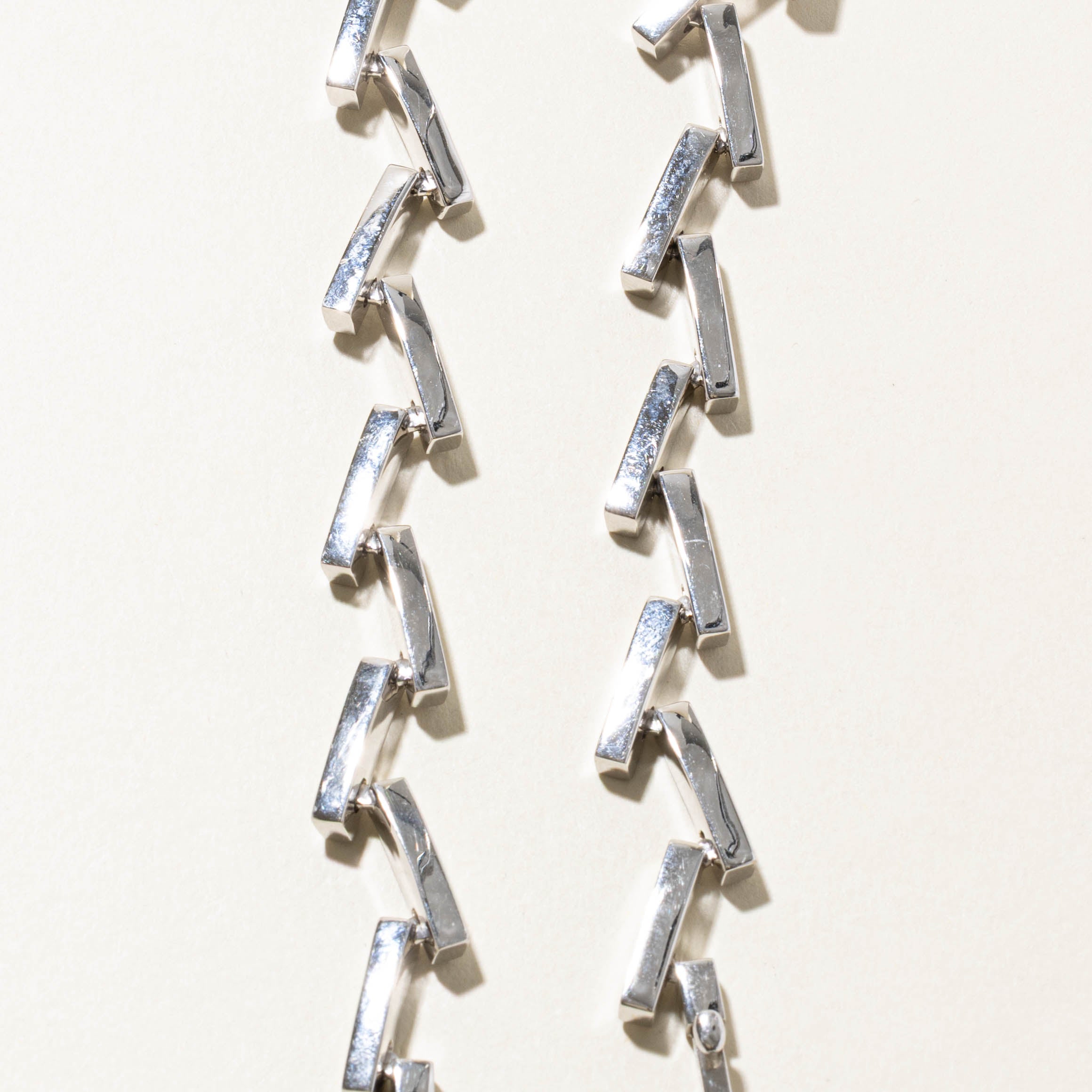 Italian Diamond Bar Abstract Necklace | 0.92ctw | 14.5"