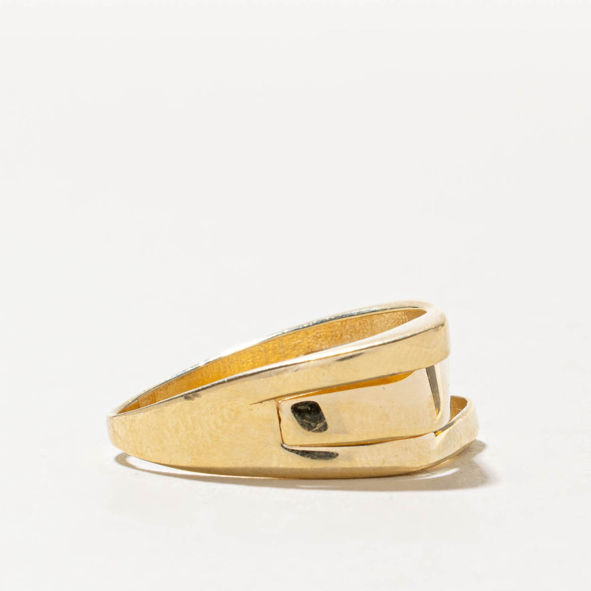 18k Yellow Gold Layered Abstract Ring | SZ 7.25
