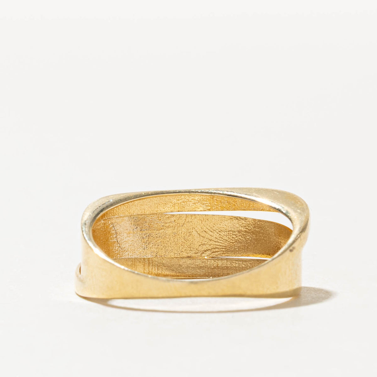 18k Yellow Gold Layered Abstract Ring | SZ 7.25