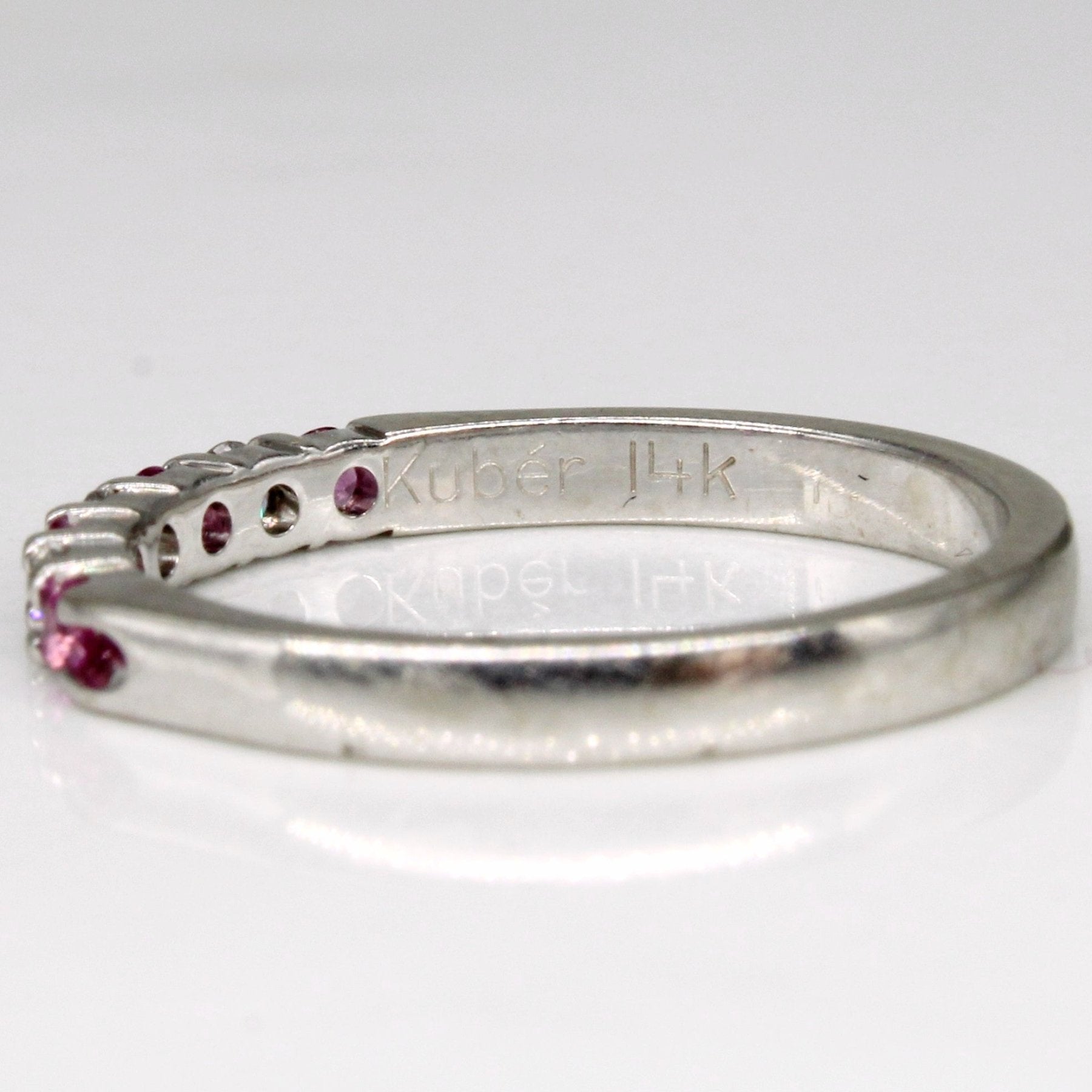 'Kuber' Pink Sapphire & Diamond Ring | 0.13ctw, 0.09ctw | SZ 5.75 | - 100 Ways