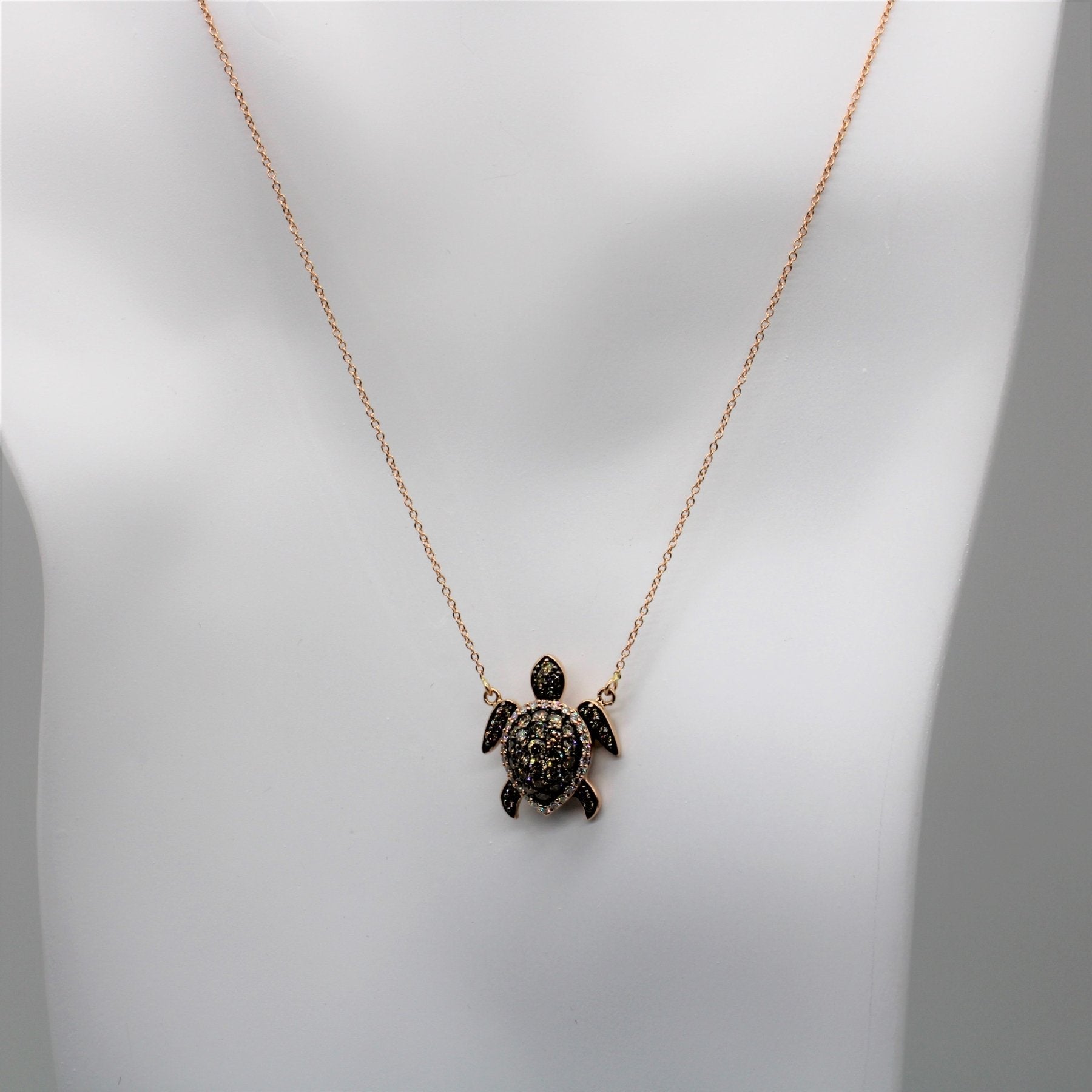 'Le Vian' Diamond Turtle Pendant Necklace | 1.26ctw | 18" | - 100 Ways