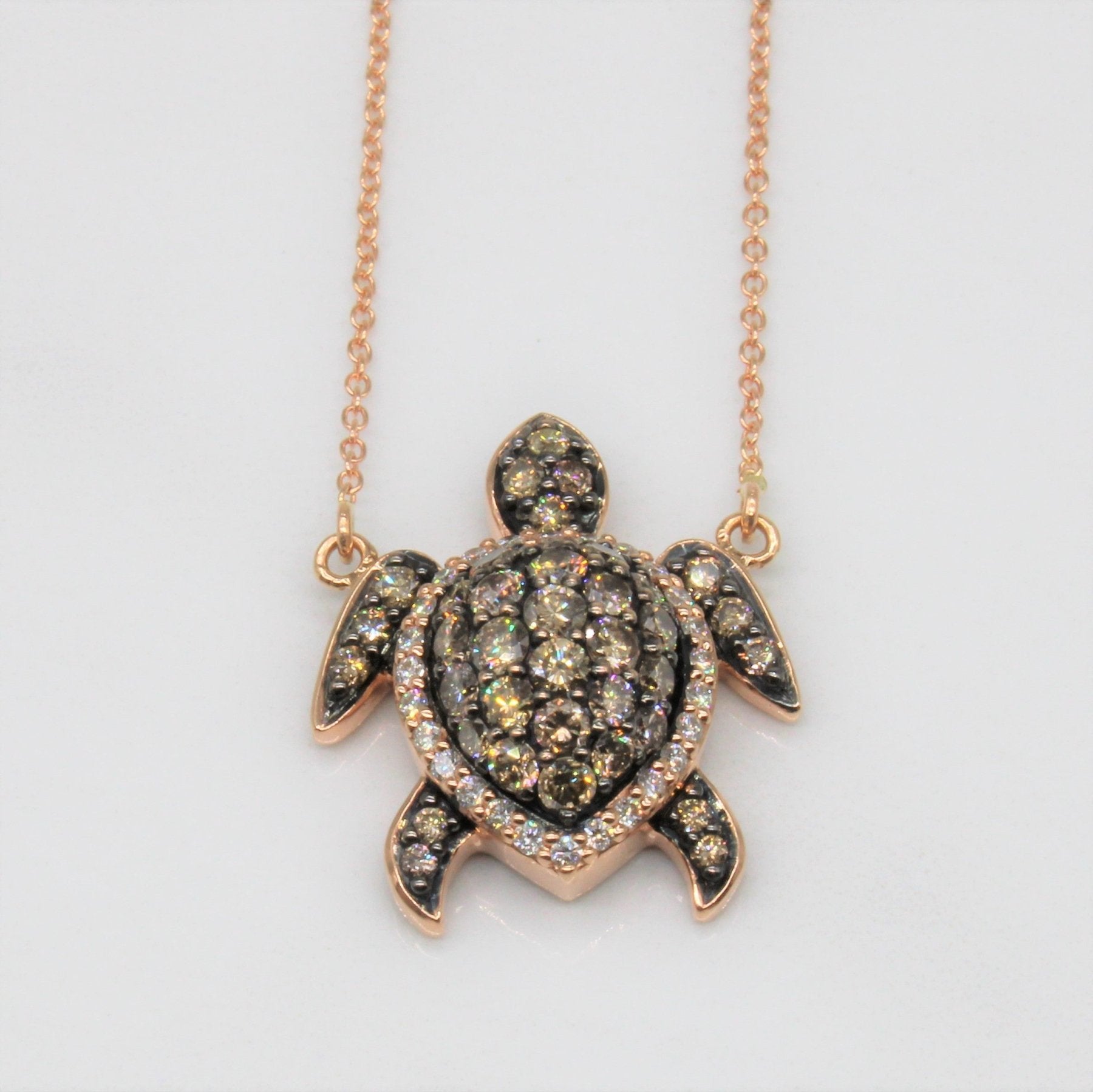 'Le Vian' Diamond Turtle Pendant Necklace | 1.26ctw | 18" | - 100 Ways